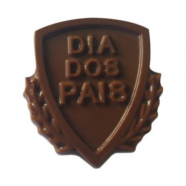 Forma para Chocolate Escudo Dia dos Pais 10g Ref. 9424 BWB 10unid