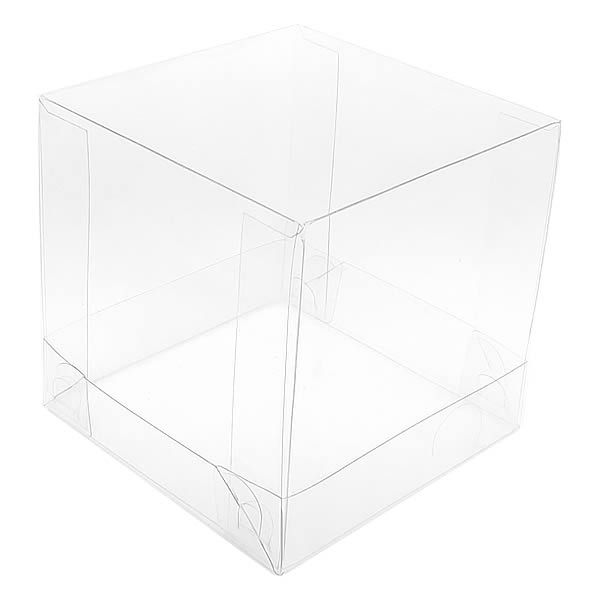 PMB-8 Caixinha de Plástico (8.5x8.5x8.5 cm) Caixa Plástica Embalagem Transparente 10unid