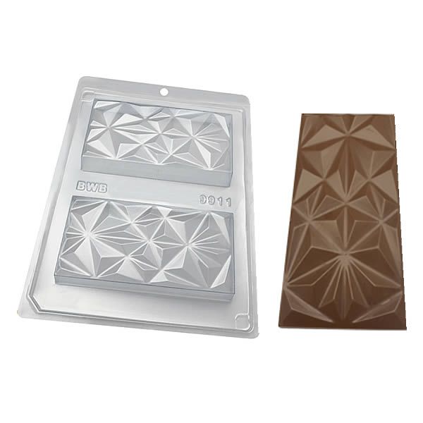 Forma para Chocolate com Silicone Tablete Triângulo 250g Ref. 9911 BWB 1unid