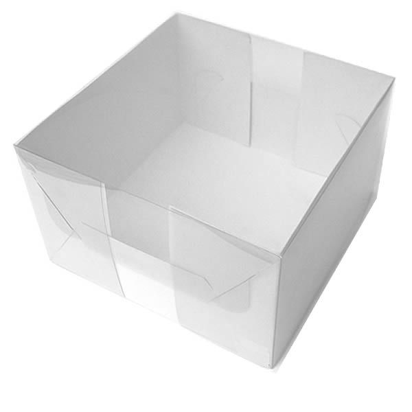 10 Caixa de Acetato TRP-34 (12x12x9 cm) Embalagem de Plástico Acetato e Papel