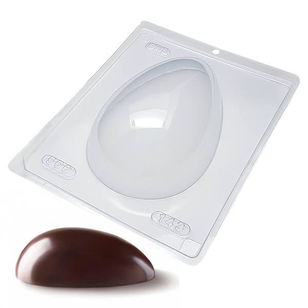 Forma para Chocolate Ovo de Páscoa 500g Forma Simples Ref. 143 BWB 5unids
