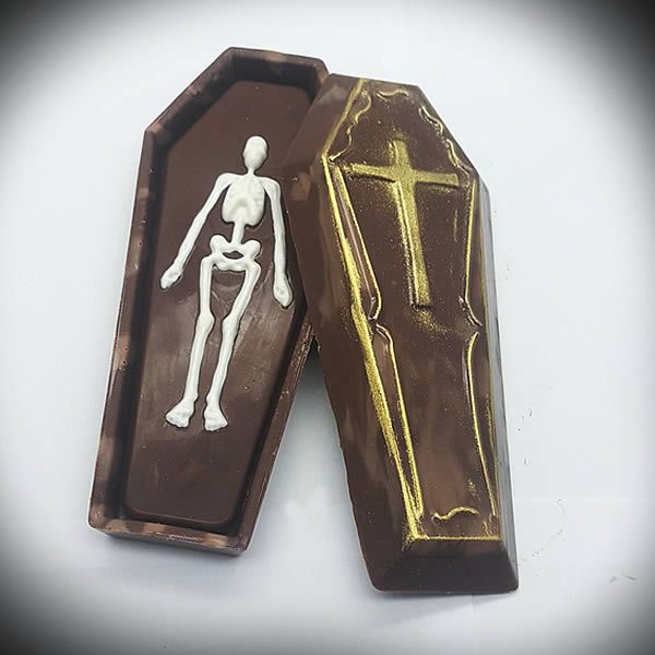 Forma para Chocolate com Silicone Caixão Halloween Ref. 9722 BWB 1unid