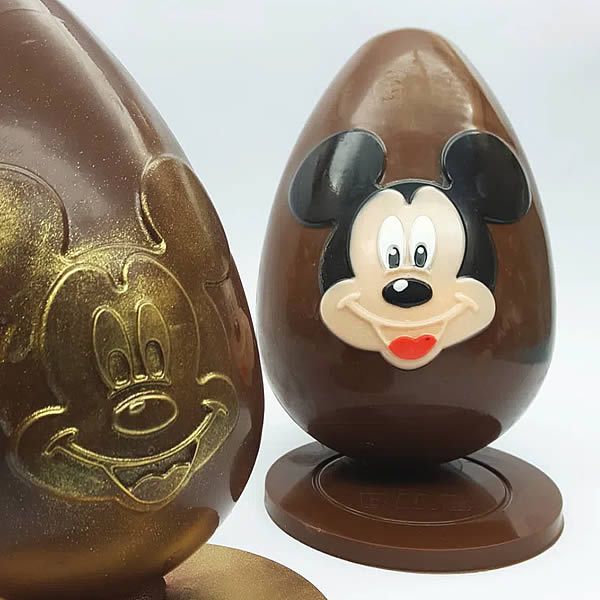 Forma para Chocolate com Silicone Ovo Rosto Mickey 350g Ref. 12001 BWB Licenciada Disney 1unid
