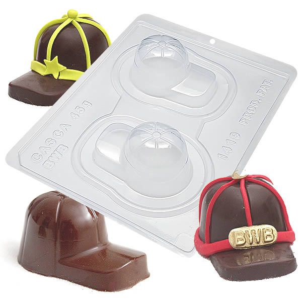 Forma para Chocolate com Silicone Trufa Boné Ref. 1419 BWB 1unid