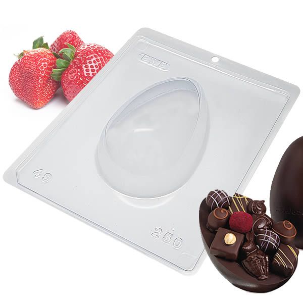 (1pç) Forma para Chocolate com Silicone Ovo de Páscoa 250g Ovo de Colher Ref. 49 BWB