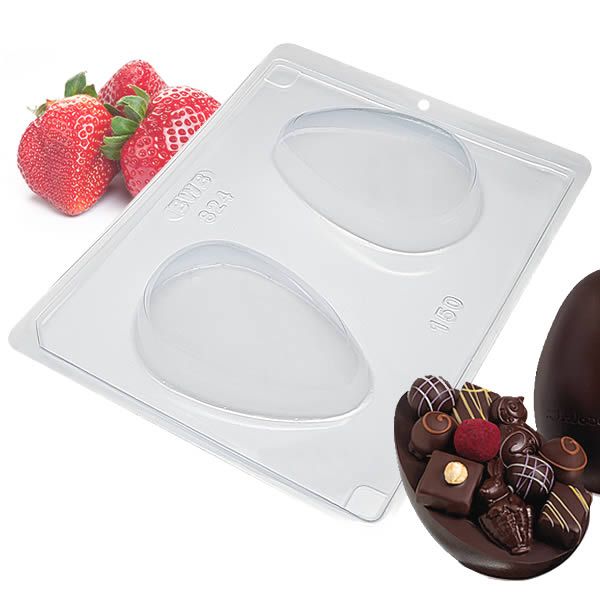 Forma para Chocolate com Silicone Ovo de Páscoa 150g Ref. 824 BWB 1pç