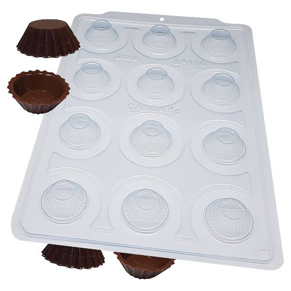 Forma para Chocolate Semiprofissional com Silicone Mini Cupcake SP 110 Ref. 3528 BWB 1unid