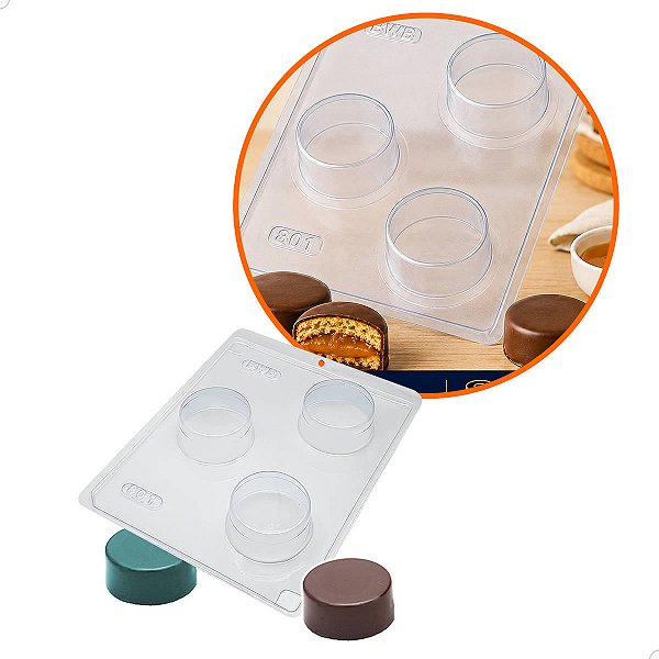 Forma de Acetato para Chocolate com (3 partes) Pão de Mel Pequeno Cod. 801 BWB