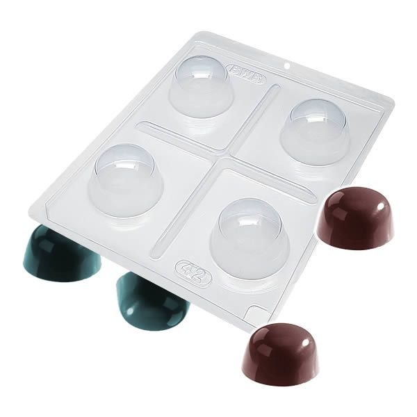 Forma para Chocolate com Silicone Trufa Grande 60g Ref. 42 BWB 1unid