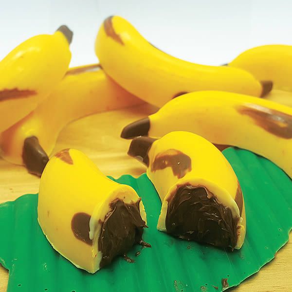 Forma para Chocolate com Silicone Banana Especial 35g Ref. 9712 BWB 1unid