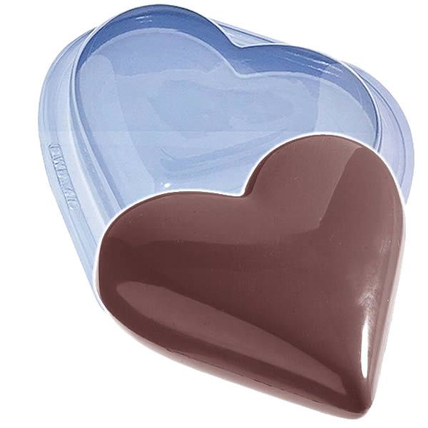 Forma para Chocolate com Silicone Coração 1kg Ref. 47 BWB 1unid