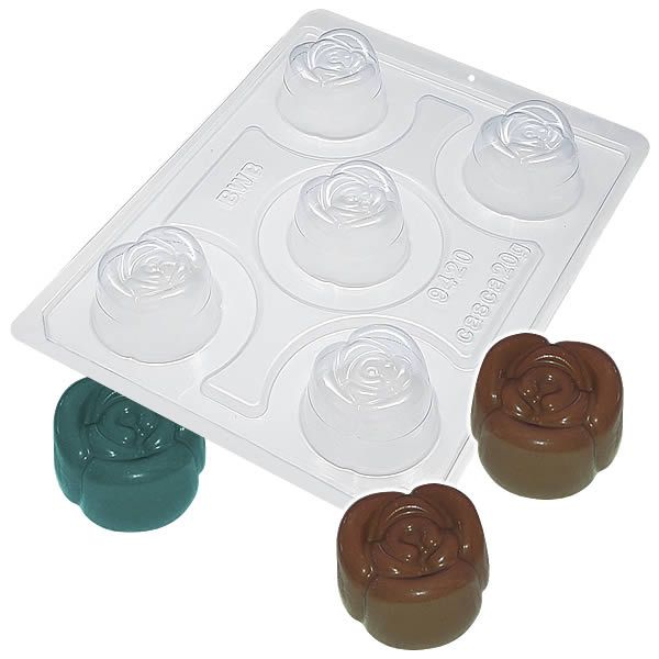 Forma para Chocolate com Silicone Rosa Peres 20g Ref. 9420 BWB 1unid