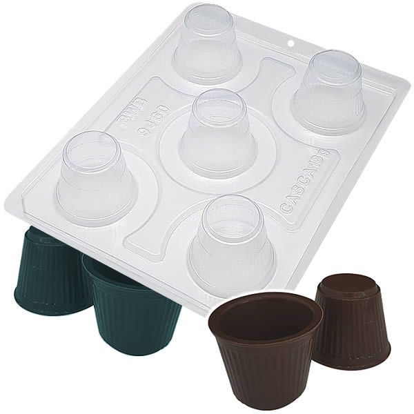 Forma para Chocolate com Silicone Copinho de Café 18g Ref. 9460 BWB 1unid