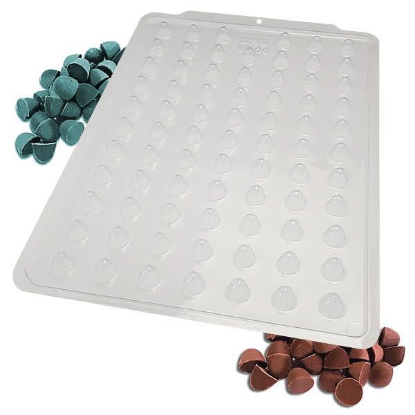 Forma para Chocolate Semiprofissional 06 Pingo/Gota 1g Ref. 3561 BWB 5unid