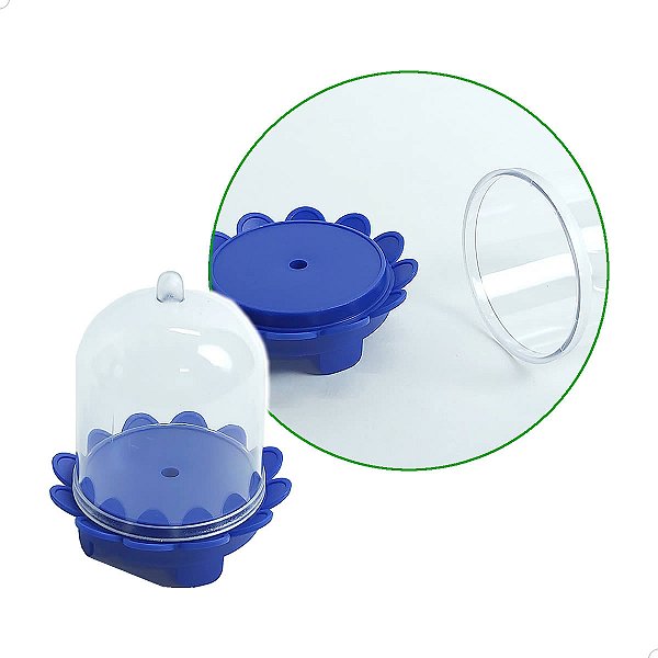 Redoma para Doces Cúpula Bailarina Azul Escuro  (10un) Lembrancinha de Festa