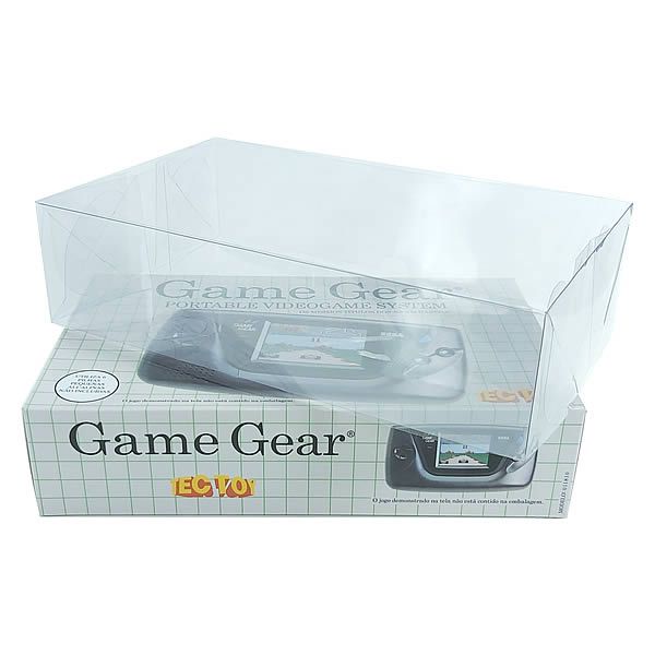 (1pç) Console-3 (0,30mm) Caixa de Proteção CaixaBox Console Sega Game Gear TecToy Nacional Caixa Protetora para Console