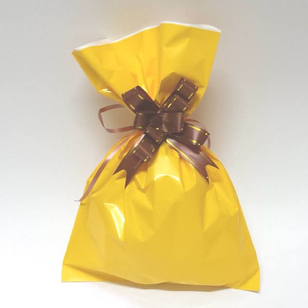 Saco de Presente Liso Amarelo (20x30 cm) 10pçs Saco para Presente Embrulho Lembrancinhas Festas