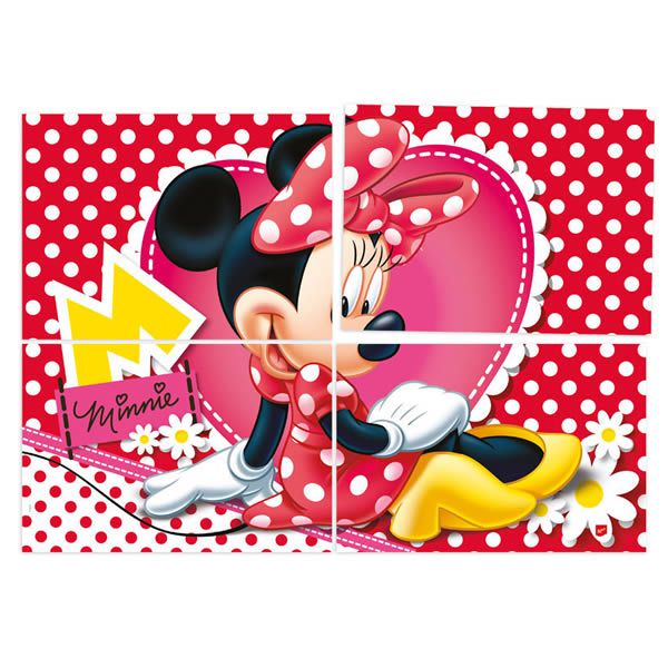 Topper de bolo Minnie Mouse rosa c/ 6 unidades Regina Festas