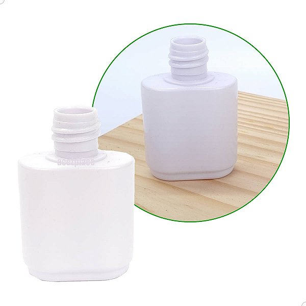 25un Frasco Oval Chato Pet Branco 35ml rosca18mm, Frasco Chato Oval R18 (M14/045 BCO)