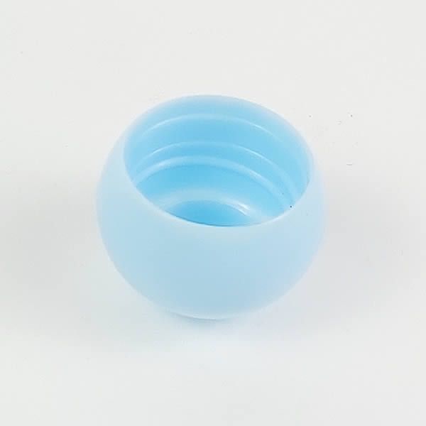 (TpaBola AzulClaro R18) Tampa Bola Azul Claro para Frascos rosca 18mm (10pçs)