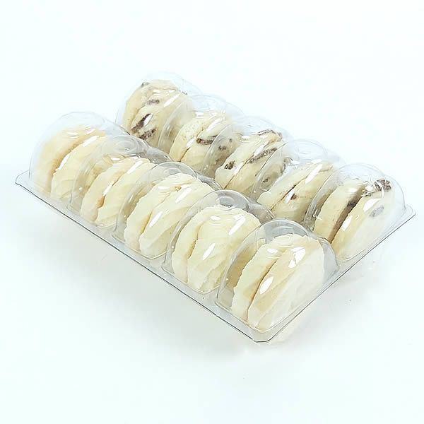 Caixa Blister com 10 Cavidades para Macarons e Amanteigados Ref.ACMA10 (10peças)