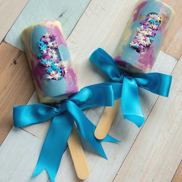 Forma para Chocolate com Silicone Paleta Divertida para Rechar 100g Ref. 10293 (1un) BWB