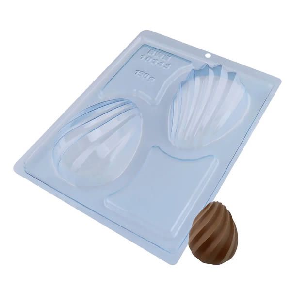 Forma para Chocolate com Silicone Ovo Elegance 150g Ref. 10345 BWB 1unid