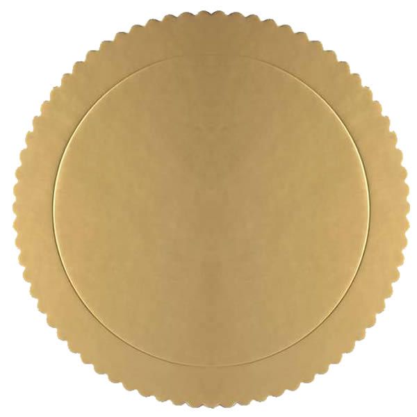 (4pçs) Cakeboard Dourado 28cm Disco Redondo Base Laminada Suporte para Bolo - Silver Chef / Silver Plastic