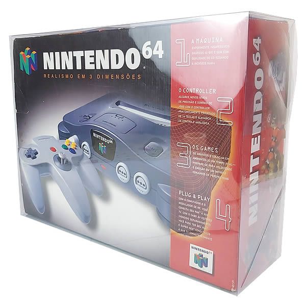 (1pç) Console-7 (0,25mm) Caixa de Proteção Case Console Nintendo 64 Caixa Protetora para Console N64