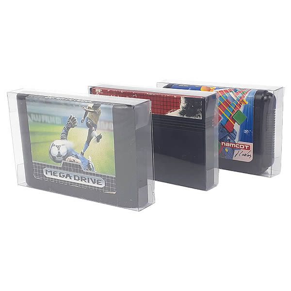 (50pçs) Games-6 (0,20mm) Caixa para Cartucho Loose Mega Drive, Loose Master System, Caixa Protetora
