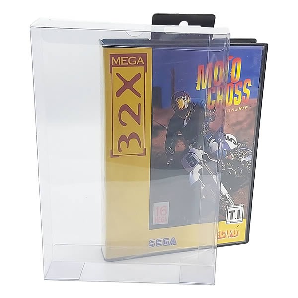 (50pçs) Games-29 (0,20mm) Caixa Protetora para CaixaBox Case com ABA DE PENDURAR Mega Drive, Master System, 32X, Game Gear