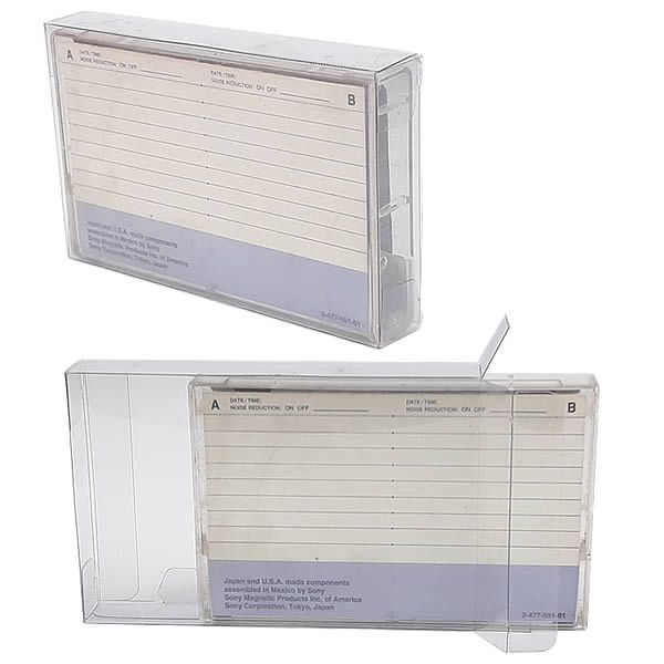 (100pçs) K7-Case (0,30mm) Caixa Protetora para CaixaBox Fita Cassete K-7 Aclopada com Caixa Acrilica