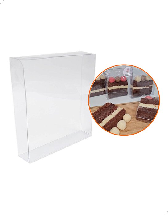 Embalagens para fazer Slice Cake PX-Fatia de Bolo (11.5x2.5x12.5 cm) (100un) Caixa Slice Cake Doces