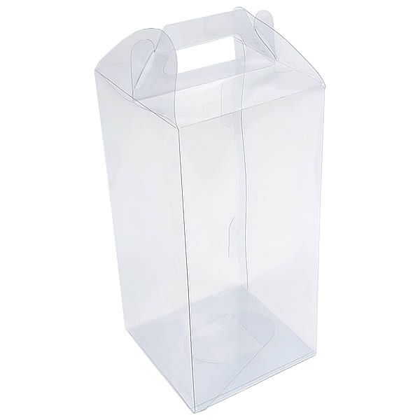 50 Caixa de Acetato PX-33 (10X10X21 cm) Caixa Maleta Embalagem de Plástico Transparente