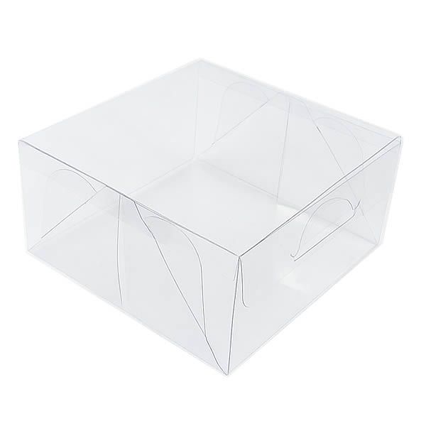 50 Caixa de Acetato PX-55 (9,5x9,5x5,5 cm) Embalagem de Plástico Transparente, Caixa para Embalagem, Caixa de Plástico