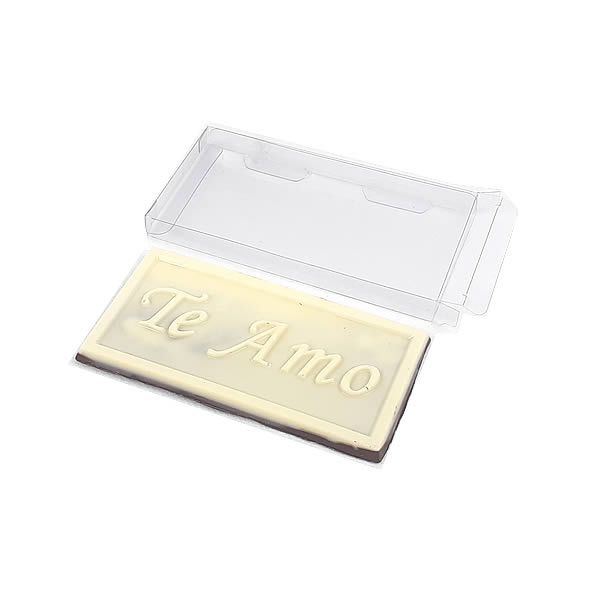 25 Caixa de Acetato PX-Tabletes (6x1x12cm) Caixa para Tablete de Chocolate 40g BWB, Embalagem de Plástico Transparente
