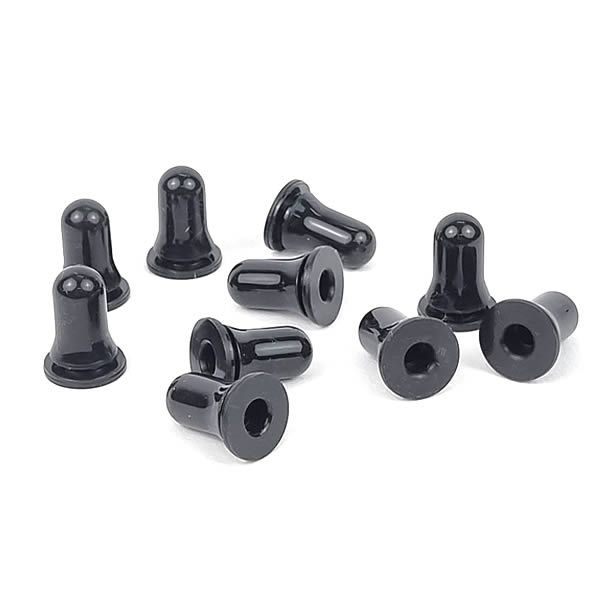 25 Bulbo de Silicone PRETO Tampa para Bico de Confeitar, Borracha Bulbo de Silicone para Conta Gotas