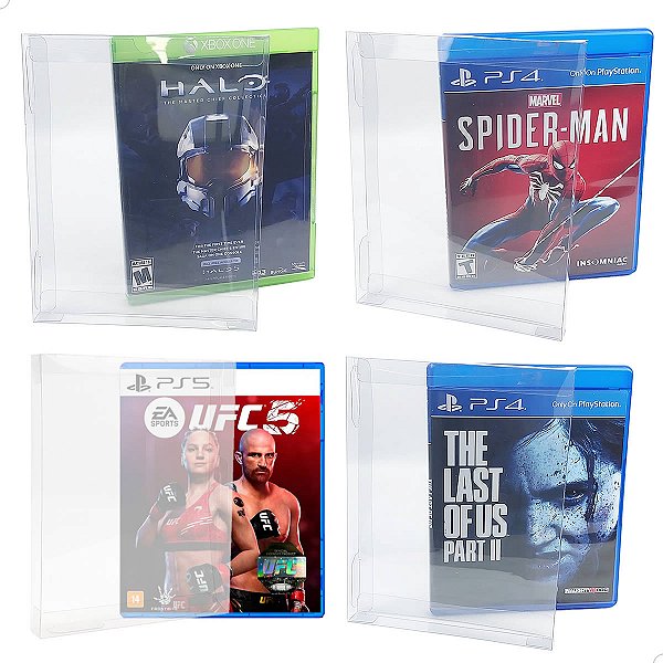 Games-21 (0,20mm) Protetor Blu-Ray, Caixa Protetora para BluRay, Playstation 3 4 5, Xbox One (25un)