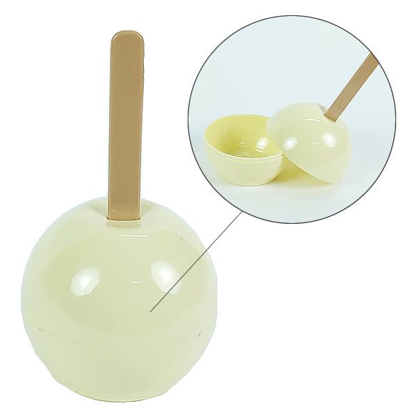 Maçã do Amor Branca/Creme (24un) Acrilica Lembrancinha para Festas