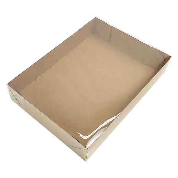 25 Caixa de Acetato KRP-321 (28X16X2,5 cm) Embalagem de Plástico Acetato e Papel