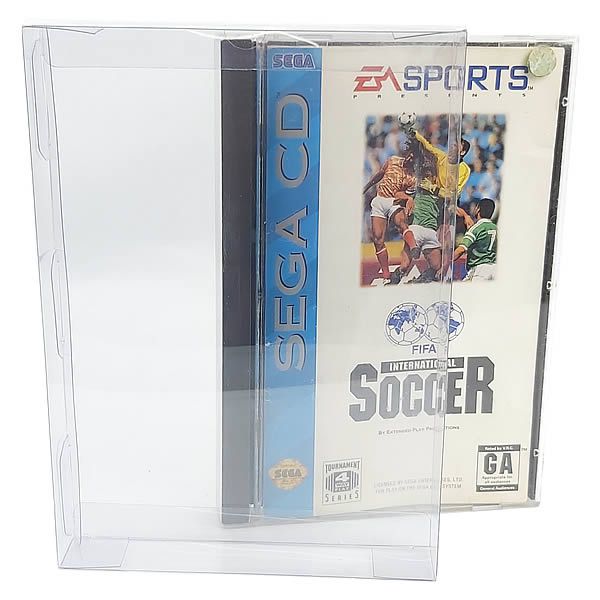 25un Games-26 (0,20mm) Caixa Protetora para Caixabox Case Sega Saturn e Sega CD