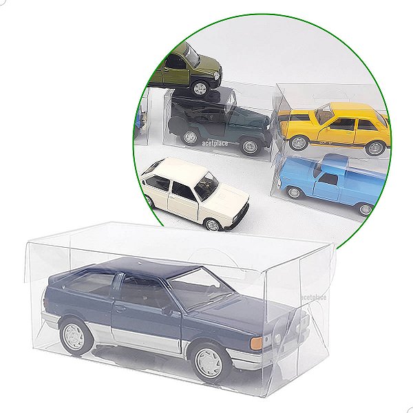 Caixa para Carrinho Miniatura escala 1:43 11cm, Caixa para Mini Carros, PX-205 (12x6x6cm) (25un) Caixa de Acetato