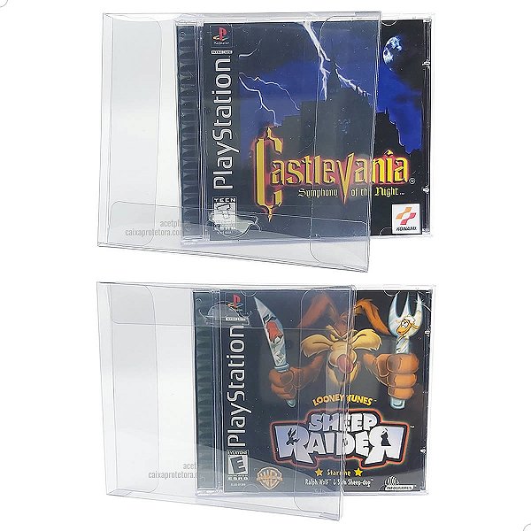 Games-14 (0,20mm) Caixa Protetora para CD-Rom, PS1 e Dreamcast, Caixa Protetora para Cd Simples (25un)