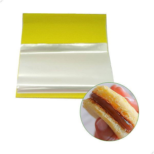 Papel Bem Casado Crepom AMARELO 15x15cm (40un) Kit Embalagem para Bem-Casado KITBC
