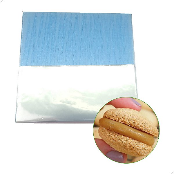 Kit Bem Casado Crepom AZUL CLARO 15x15cm (40un) Embalagem para Bem-Casado KITBC