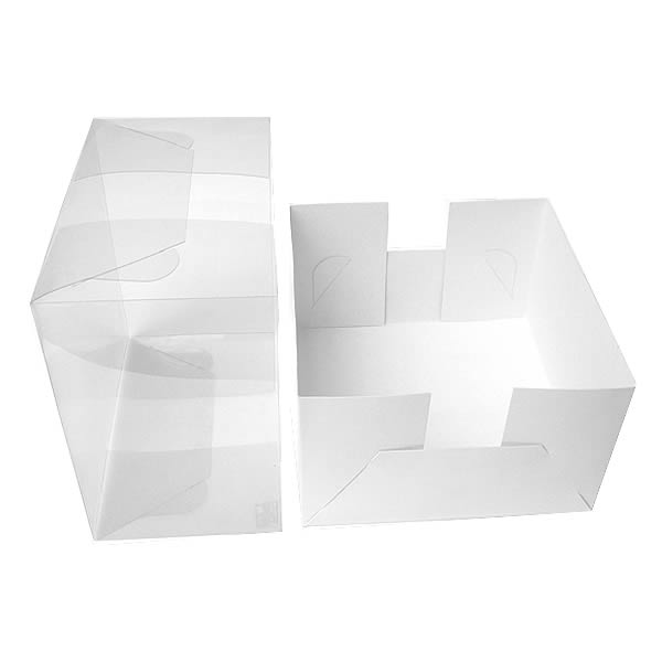 Caixa de Acetato TRP-104 (6.5x6x8 cm) (25un) Embalagem de Plástico Acetato e Papel