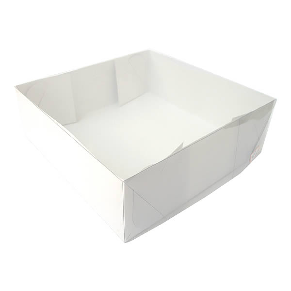 Caixa de Acetato TRP-107 (18x18x6 cm) (25un) Embalagem de Plástico Acetato e Papel
