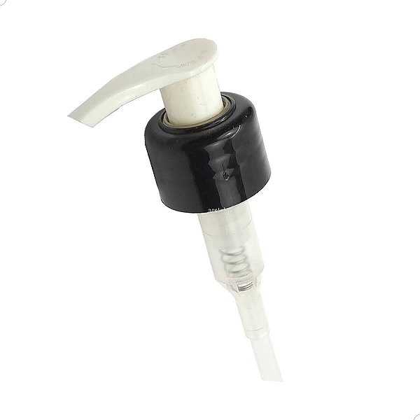 Válvula Pump para Shampoo e Condicionador PRETA/BRANCA R28/410 (1un) (CH/W/BCA/PTA28)