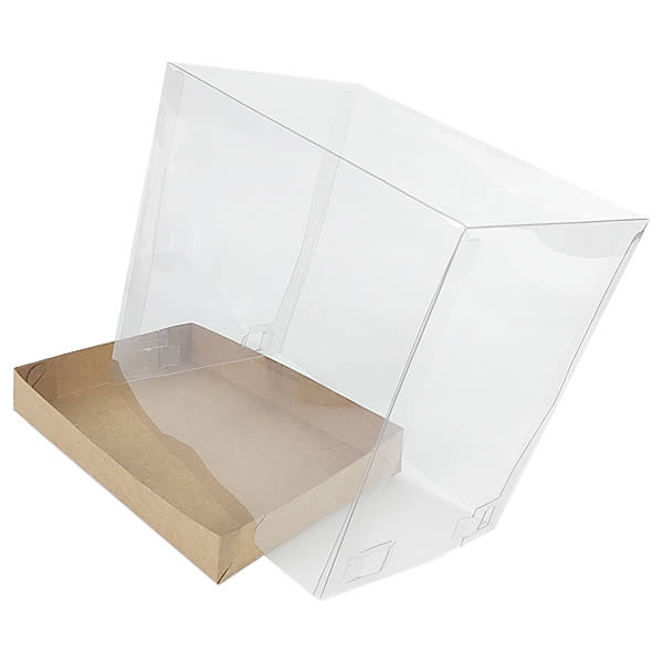 Caixa de Acetato KRP-318 Kraft (16x11.5x15 cm) (25un) Embalagens de Plástico Acetato e Papel