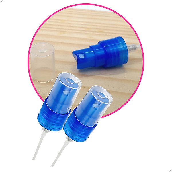 Pulverizador Válvula Spray Lisa AZUL ESCURO R20mm R20/410 (2un) (CH/379BCA20) para Limpeza
